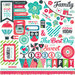 Echo Park - We Are Family Collection - 12 x 12 Cardstock Stickers - Elements