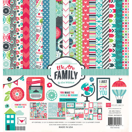 Echo Park - We Are Family Collection - 12 x 12 Collection Kit