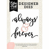 Echo Park - Wedding Bliss Collection - Designer Dies - Always and Forever Word
