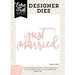 Echo Park - Wedding Bliss Collection - Designer Dies - Just Married Word