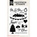Echo Park - Wedding Bliss Collection - Clear Photopolymer Stamps - Mr. and Mrs.