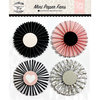 Echo Park - Wedding Bliss Collection - Mini Paper Fans