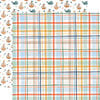 Echo Park - Welcome Baby Boy Collection - 12 x 12 Double Sided Paper - Boy Plaid