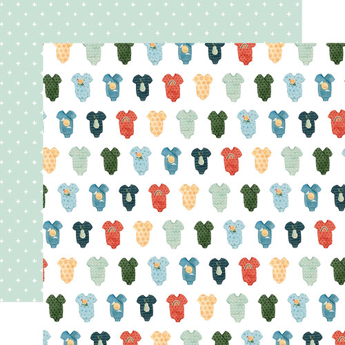 Echo Park - Welcome Baby Boy Collection - 12 x 12 Double Sided Paper - Little Man