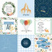 Echo Park - Welcome Baby Boy Collection - 12 x 12 Double Sided Paper - 4 x 4 Journaling Cards