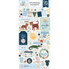 Echo Park - Welcome Baby Boy - Chipboard Stickers - Accents