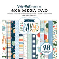 Echo Park - Welcome Baby Boy Collection - 6 x 6 Mega Paper Pad