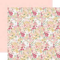 Echo Park - Welcome Baby Girl Collection - 12 x 12 Double Sided Paper - Dreamer Floral