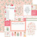 Echo Park - Welcome Baby Girl Collection - 12 x 12 Double Sided Paper - Multi Journaling Cards