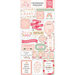 Echo Park - Welcome Baby Girl Collection - Chipboard Stickers - Phrases