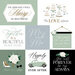Echo Park - Wedding Bells Collection - 12 x 12 Double Sided Paper - Multi Journaling Cards
