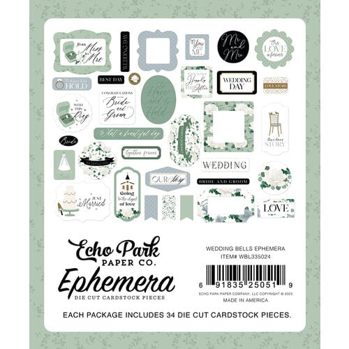 Echo Park Paper  Our Wedding Scrapbook Ephemera – Scrapbook Supply  Companies