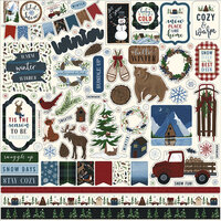 Echo Park - Warm and Cozy Collection - 12 x 12 Cardstock Stickers - Elements