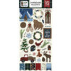 Echo Park - Warm and Cozy Collection - Chipboard Stickers - Accents