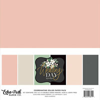 Echo Park - Wedding Day Collection - 12 x 12 Paper Pack - Solids