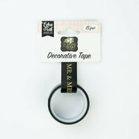 Echo Park - Wedding Day Collection - Decorative Tape - Mr. and Mrs. with Gold Foil Accents