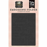 Echo Park - Wedding Day Collection - Embossing Folder - Always and Forever