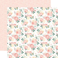 Echo Park - Wedding Collection - 12 x 12 Double Sided Paper - Pretty In Pink