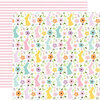 Echo Park - Welcome Easter Collection - 12 x 12 Double Sided Paper - Bunny Field