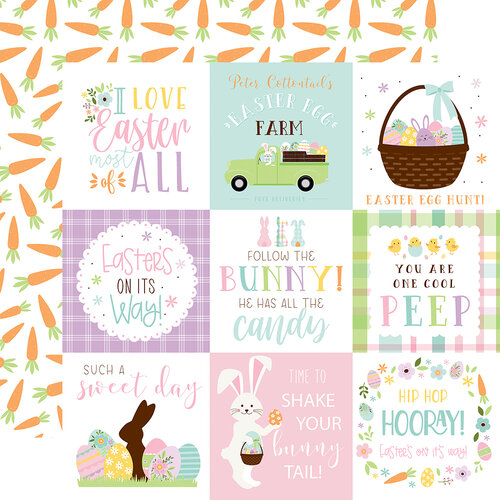 Echo Park - Welcome Easter Collection - 12 x 12 Double Sided Paper - 4 x 4 Journaling Cards