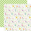 Echo Park - Welcome Easter Collection - 12 x 12 Double Sided Paper - Pastel Petals