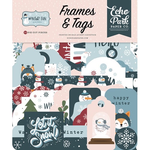 Echo Park - Winter Fun Collection - Ephemera - Frames And Tags