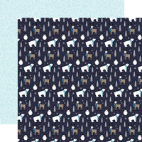 Echo Park - Winter Magic Collection - 12 x 12 Double Sided Paper - Blizzard Animals