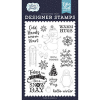 Echo Park - Winter Magic Collection - Clear Photopolymer Stamps - Warm Hugs