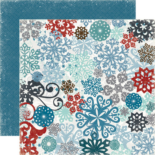 Echo Park - Winter Park Collection - 12 x 12 Double Sided Paper - Snow Storm