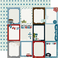 Echo Park - Winter Park Collection - 12 x 12 Double Sided Paper - Journaling Cards