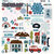 Echo Park - Winter Park Collection - 12 x 12 Cardstock Stickers - Elements