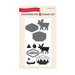 Echo Park - The Wild Life Collection - Designer Die and Clear Acrylic Stamp Set - Happy Camper