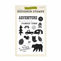Echo Park - The Wild Life Collection - Clear Acrylic Stamps - Adventure Time