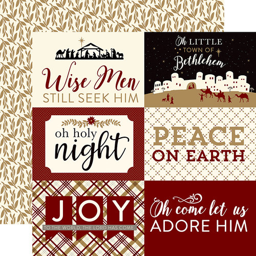 Echo Park - Wise Men Still Seek Him Collection - Christmas - 12 x 12 Double Sided Paper - 4 x 6 Journaling Cards