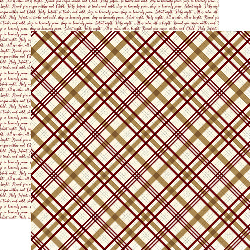 Echo Park - Wise Men Still Seek Him Collection - Christmas - 12 x 12 Double Sided Paper - Peaceful Plaid