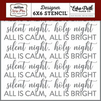 Echo Park - Wise Men Still Seek Him Collection - Christmas - 6 x 6 Stencil - Silent Night