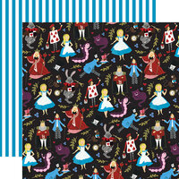 Echo Park - Alice In Wonderland No. 2 Collection - 12 x 12 Double Sided Paper - Tea Party