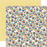 Echo Park - Walking On Sunshine Collection - 12 x 12 Double Sided Paper - Beach Balls