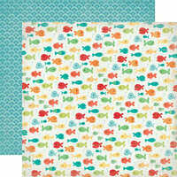Echo Park - Walking On Sunshine Collection - 12 x 12 Double Sided Paper - Fancy Fish