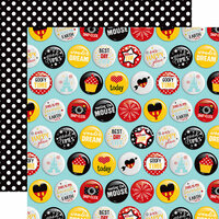 Echo Park - Wish Upon a Star Collection - 12 x 12 Double Sided Paper - Best Day Buttons