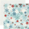 Echo Park - Wintertime Collection - 12 x 12 Double Sided Paper - Snow, CLEARANCE