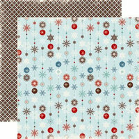 Echo Park - Wintertime Collection - 12 x 12 Double Sided Paper - Snowflakes, CLEARANCE