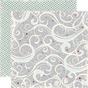 Echo Park - Wintertime Collection - 12 x 12 Double Sided Paper - Blizzard, CLEARANCE