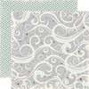 Echo Park - Wintertime Collection - 12 x 12 Double Sided Paper - Blizzard, CLEARANCE