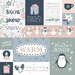Echo Park - Winterland Collection - Christmas - 12 x 12 Double Sided Paper - Multi Journaling Cards