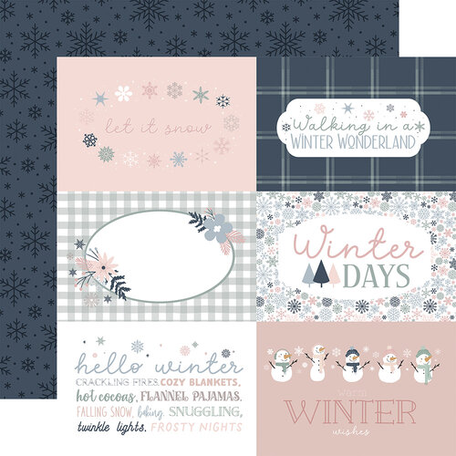 Echo Park - Winterland Collection - Christmas - 12 x 12 Double Sided Paper - 4 x 6 Journaling Cards