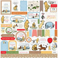 Echo Park - Winnie The Pooh Collection - 12 x 12 Cardstock Stickers - Element