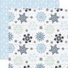 Echo Park - Winter Collection - 12 x 12 Double Sided Paper - Sparkling Snow
