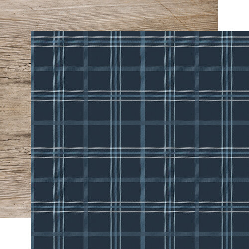 Echo Park - Winter Collection - 12 x 12 Double Sided Paper - Snow Place Plaid