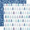 Echo Park - Winter Wishes Collection - 12 x 12 Double Sided Paper - Snowy Trees
